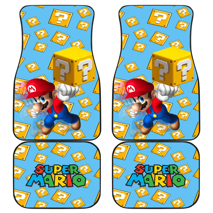 Super Mario Car Floor Mats Game Car Accessories Custom For Fans AA22083002