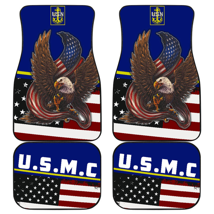 United States Marine Corps Car Floor Mats Armed Forces Car Accessories Custom For Fans AT22083104