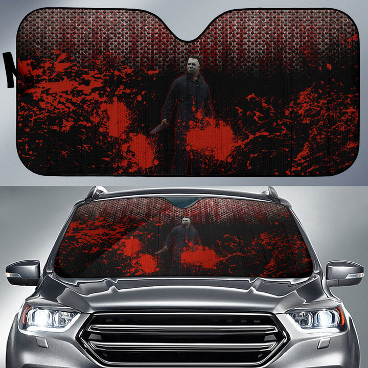 Michael Myers Car Sun Shade Horror Movie Car Accessories Custom For Fans AA22082403