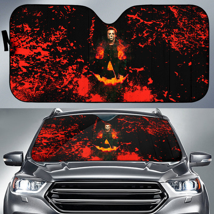 Michael Myers Car Sun Shade Horror Movie Car Accessories Custom For Fans AA22082404
