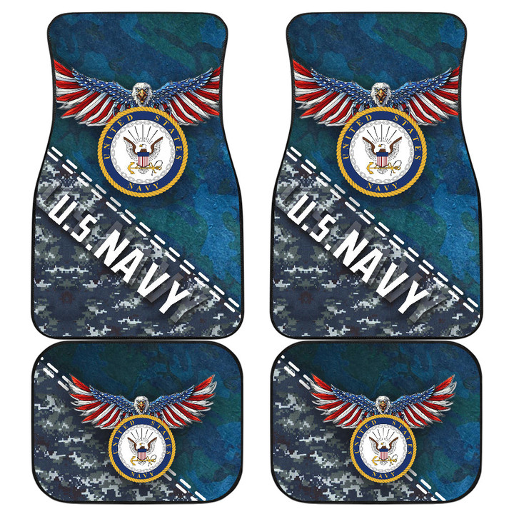 United States Navy Car Floor Mats US Armed Forces Car Accessories Custom For Fans AA22090903