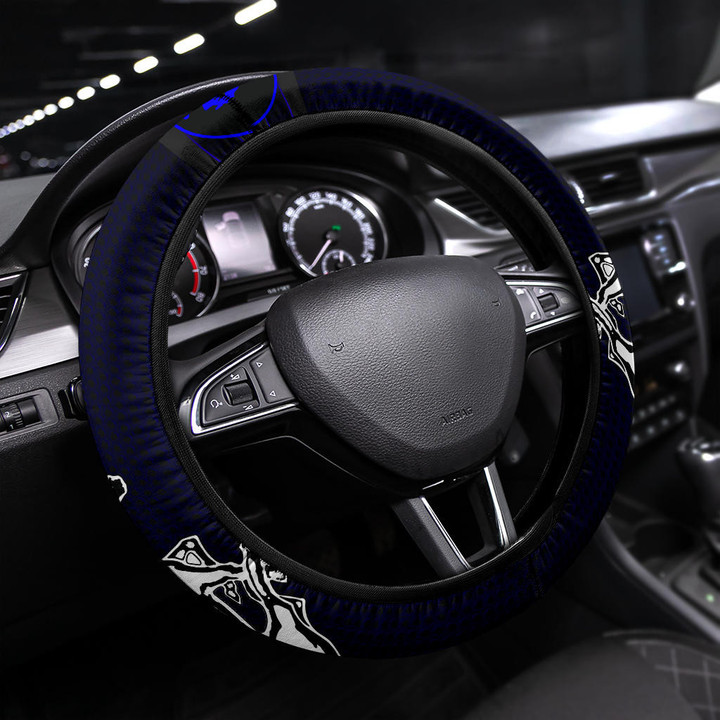 Blue Ford Mustang Steering Wheel Cover Car Accessories Custom For Fans AA22090802