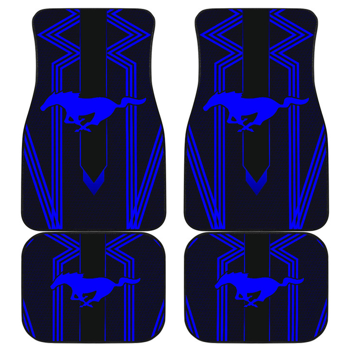 Blue Ford Mustang Car Floor Mats Car Accessories Custom For Fans AA22090801
