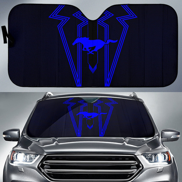 Blue Ford Mustang Car Sun Shade Car Accessories Custom For Fans AA22090802