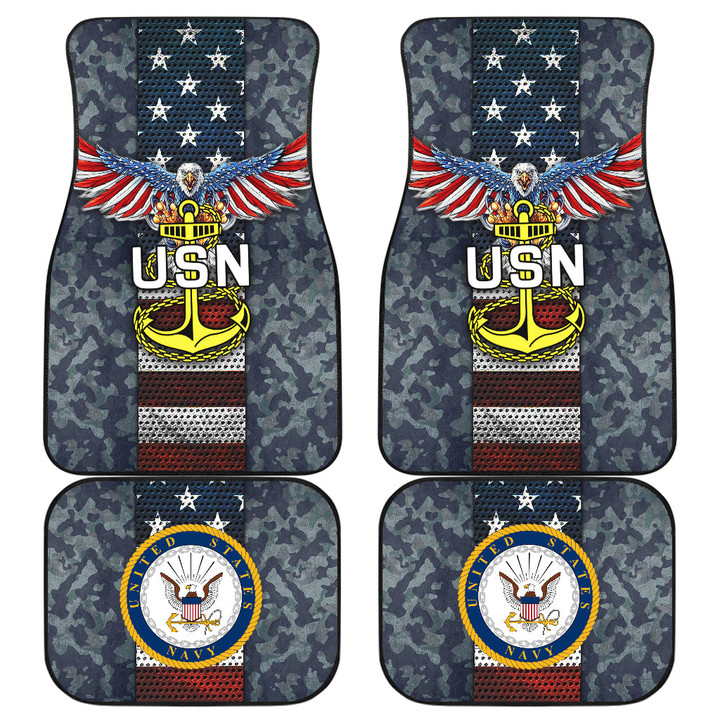 United States Navy Car Floor Mats US Armed Forces Car Accessories Custom For Fans AA22090904