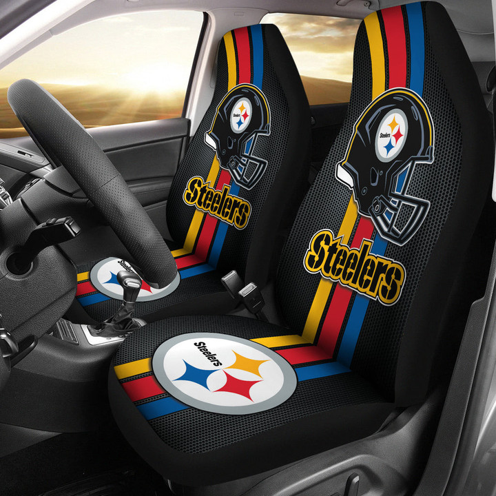 Pittsburgh Steelers Car Seat Covers American Football Logo Helmet Car Accessories DRC220810-01