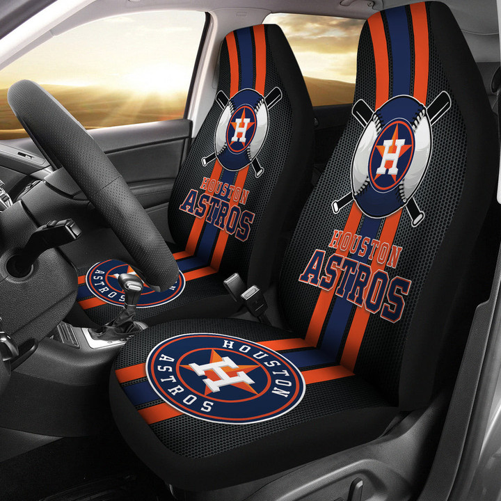 Houston Astros Car Seat Covers MBL Baseball Car Accessories Ph220914-11