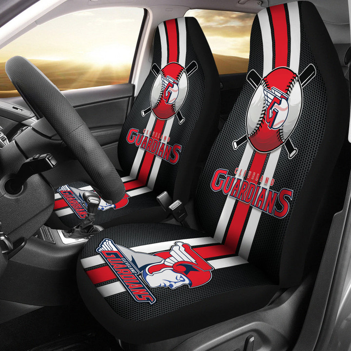Cleveland Guardians Car Seat Covers MBL Baseball Car Accessories Ph220914-08