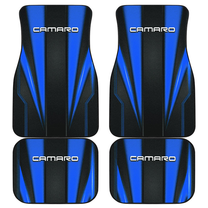 Camaro Blue Logo Car Seat Covers Metal Abstract Car Accessories Ph220913-0392