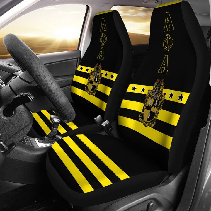 Alpha Phi Alpha Car Seat Covers Fraternity Car Accessories Custom For Fans AA22092103