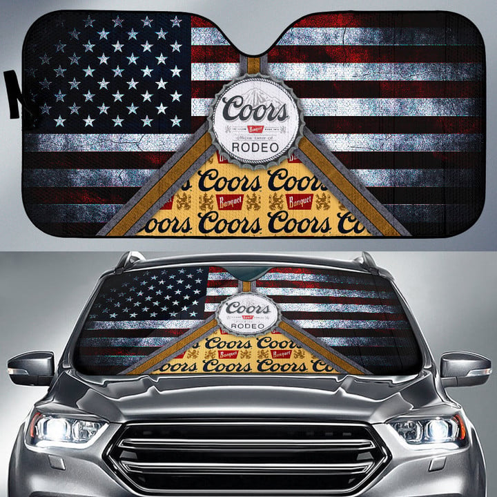 Coors Banquet Drinks Car Sun Shade Beer Car Accessories Custom For Fans AA22092304