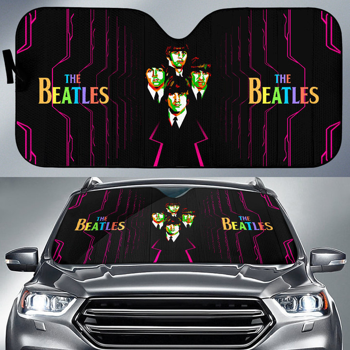 The Beatles Car Sun Shade Music Rock Band Car Accessories Custom For Fans AA22100601