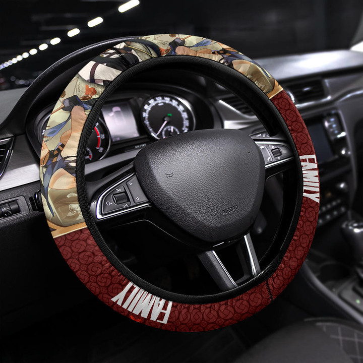 Yor Forger Spy x Family Steering Wheel Cover Anime Car Accessories Custom For Fans AA22100403