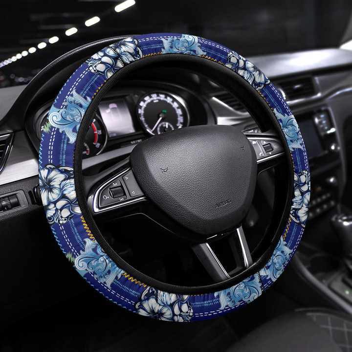 Hawaii Blue Marlin Steering Wheel Cover Fishing Car Accessories Custom For Fans AA22100302