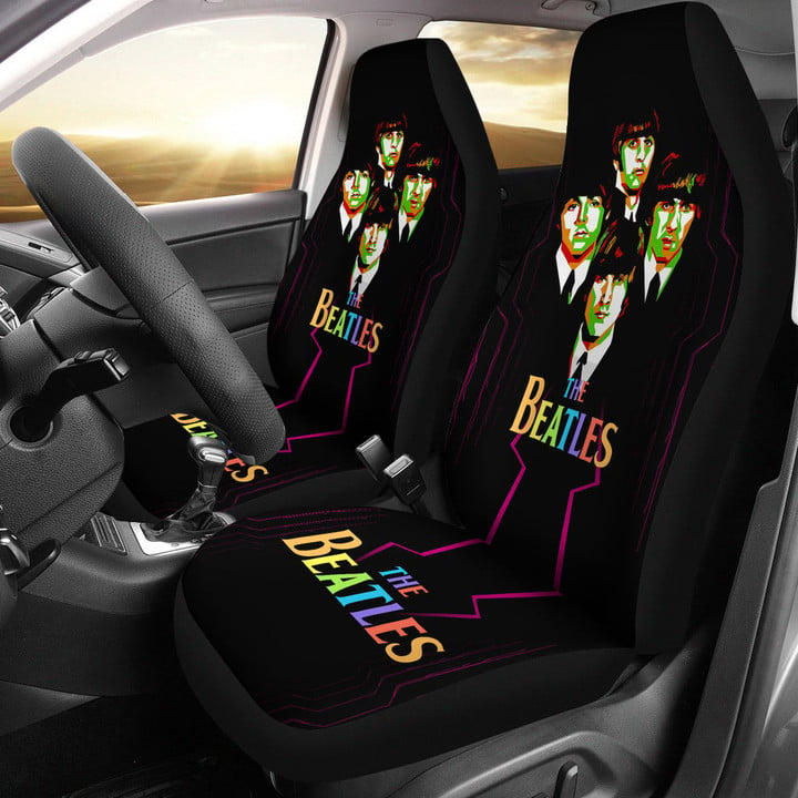 The Beatles Car Seat Covers Music Rock Band Car Accessories Custom For Fans AA22100601
