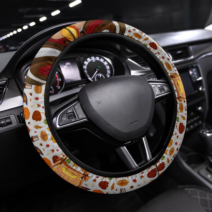 Thanksgiving Day Steering Wheel Cover Holiday Car Accessories Custom For Fans AA22101104