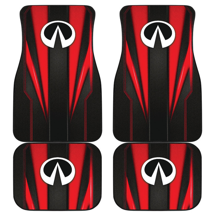 Infinity Red Logo Car Floor Mats Metal Abstract Car Accessories Ph220913-14a