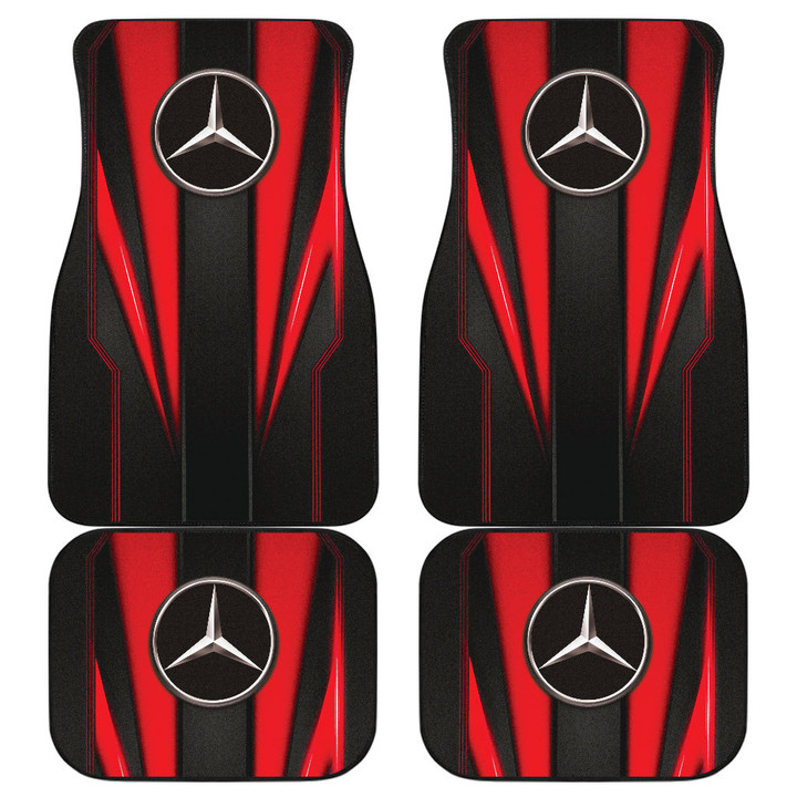 Mercedes Red Logo Car Floor Mats Metal Abstract Car Accessories Ph220913 -02a