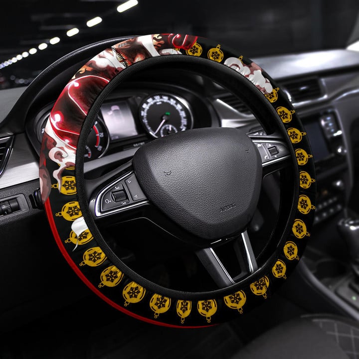 Monkey D. Luffy One Piece Christmas Steering Wheel Cover Anime Car Accessories Custom For Fans AA22110702