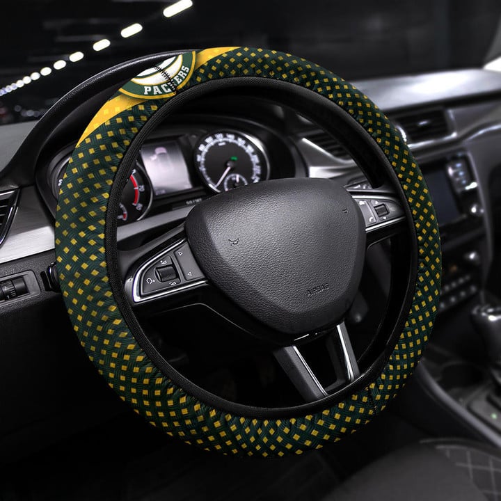 Green Bay Packers Steering Wheel Cover NFL Car Accessories Custom For Fans AA22102403