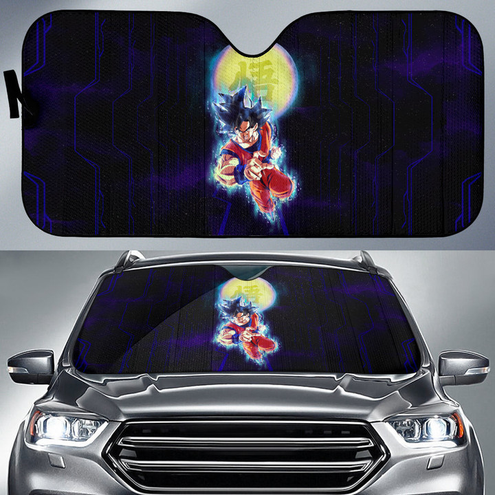 Son Goku Dragon Ball Super Saiyan Car Sun Shade Anime Car Accessories Custom For Fans AA22102603