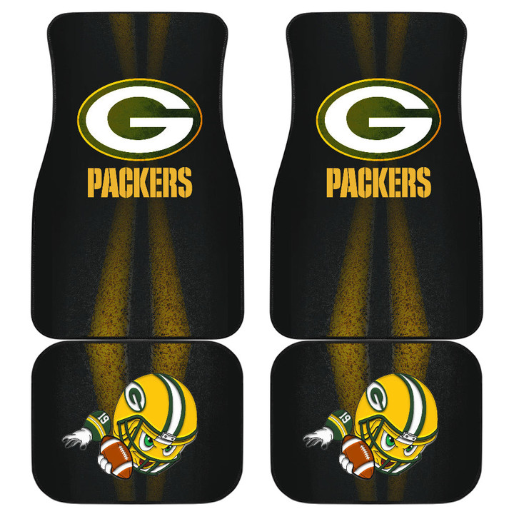 Green Bay Packers Car Floor Mats NFL Car Accessories Custom For Fans AA22102402