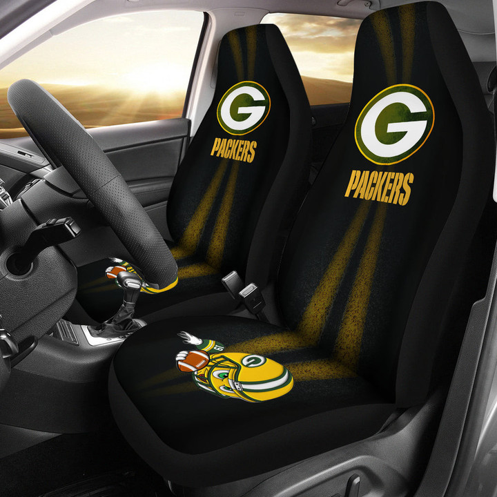 Green Bay Packers Car Seat Covers NFL Car Accessories Custom For Fans AA22102402