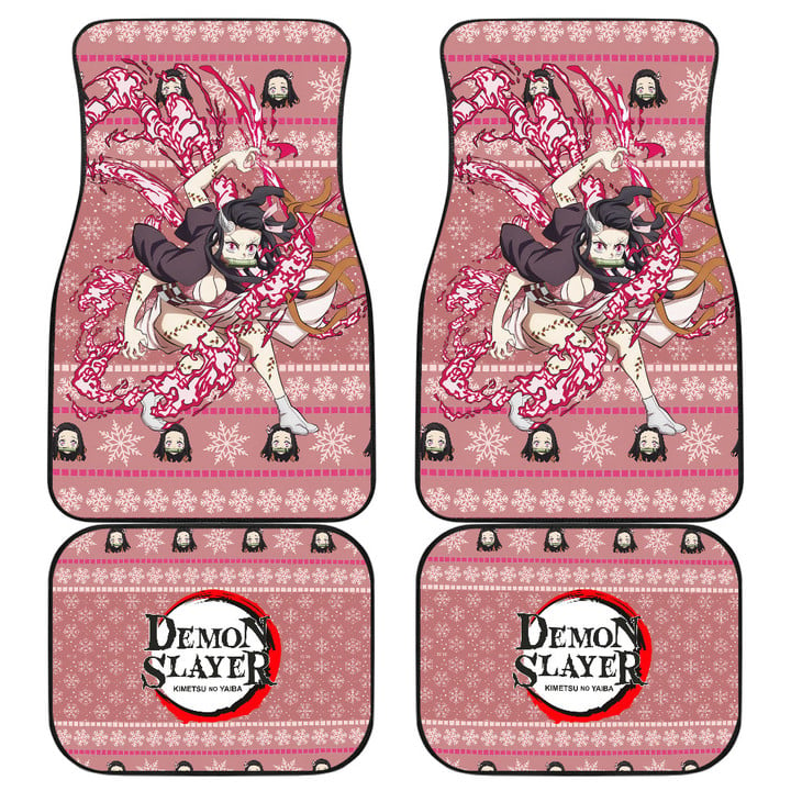 Nezuko Kamado Demon Slayer Car Floor Mats Anime Car Accessories Custom For Fans AA22110103