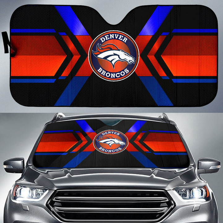 Denver Broncos American Football Club Car Sun Shade NFL Car Accessories Custom For Fans AA22111003
