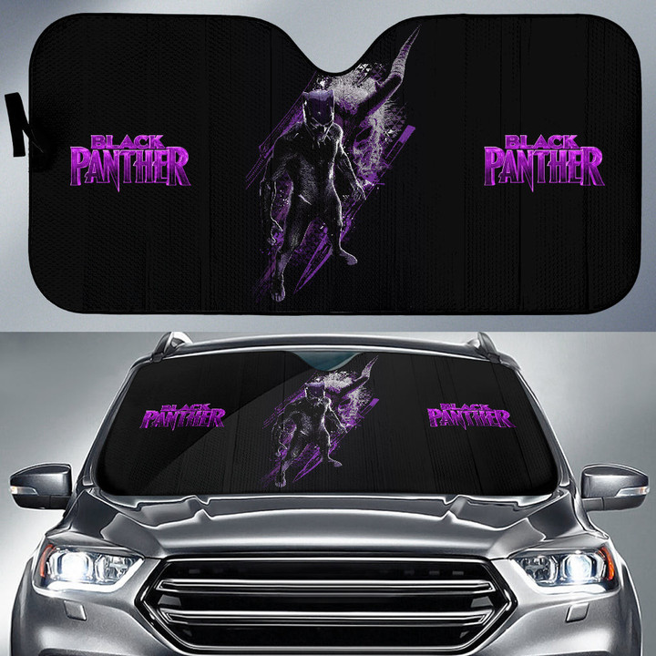 Black Panther Wakanda Forever Car Sun Shade Movie Car Accessories Custom For Fans AA22111803