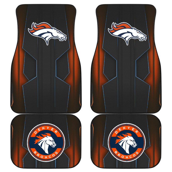 Denver Broncos American Football Club Car Floor Mats NFL Car Accessories Custom For Fans AA22111001