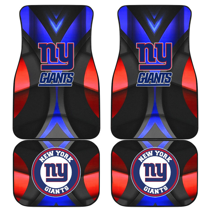 New York Giants American Football Club Skull Car Floor Mats NFL Car Accessories Custom For Fans AA22111112