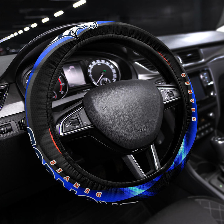 Denver Broncos American Football Club Steering Wheel Cover NFL Car Accessories Custom For Fans AA22111004