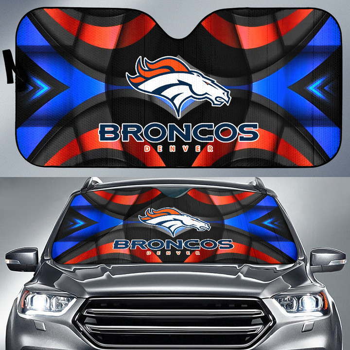 Denver Broncos American Football Club Car Sun Shade NFL Car Accessories Custom For Fans AA22111004