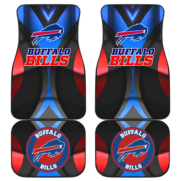 Buffalo Bills American Football Club Skull Car Floor Mats NFL Car Accessories Custom For Fans AA22111106
