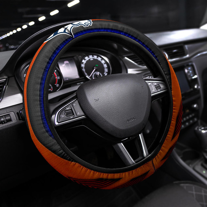 Denver Broncos American Football Club Steering Wheel Cover NFL Car Accessories Custom For Fans AA22111002