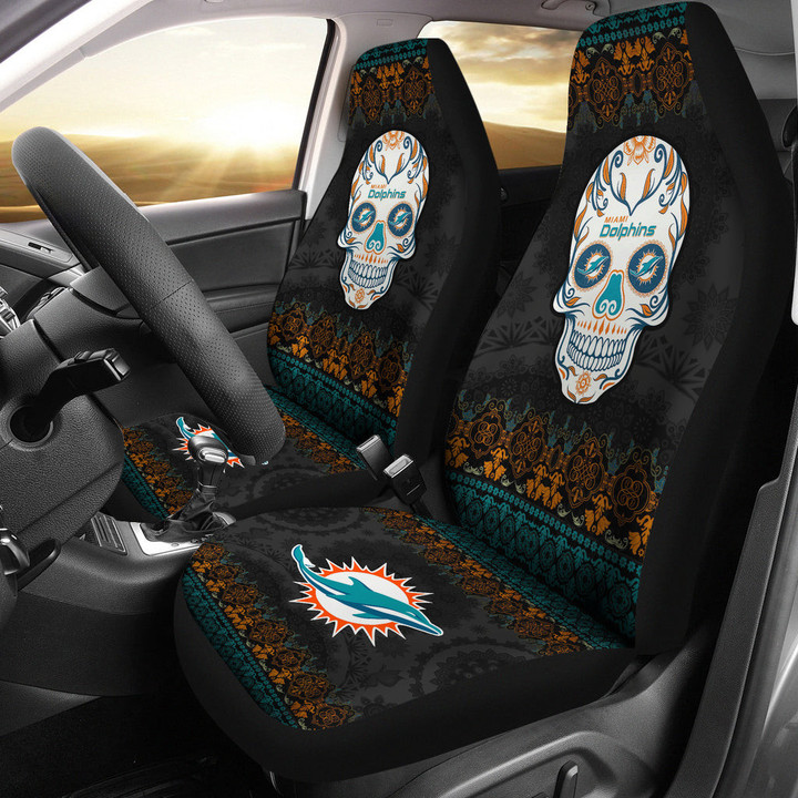 Miami Dolphins American Football Club Car Seat Covers NFL Car Accessories Custom For Fans AA22111503