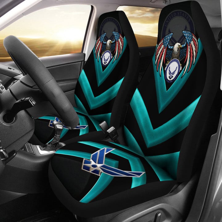 United States Air Force Car Seat Covers NFL Car Accessories Custom For Fans AA22112203