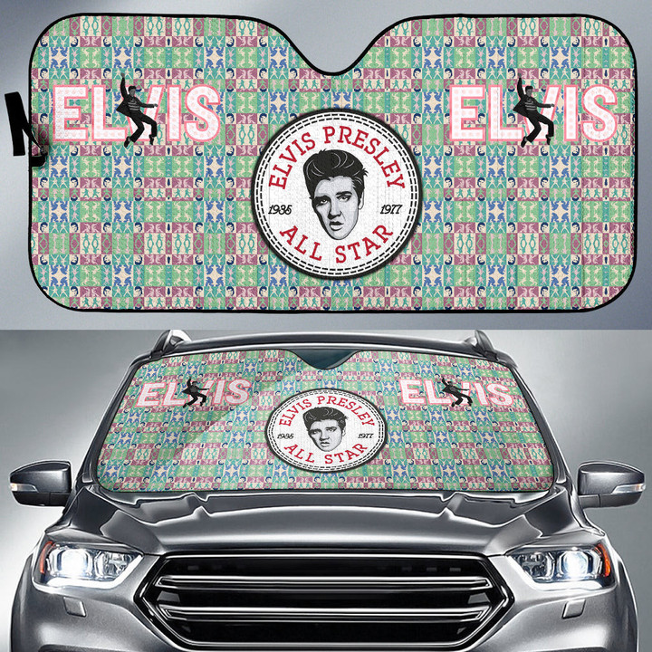 Elvis Presley Car Sun Shade Singer Car Accessories Custom For Fans AA22112401