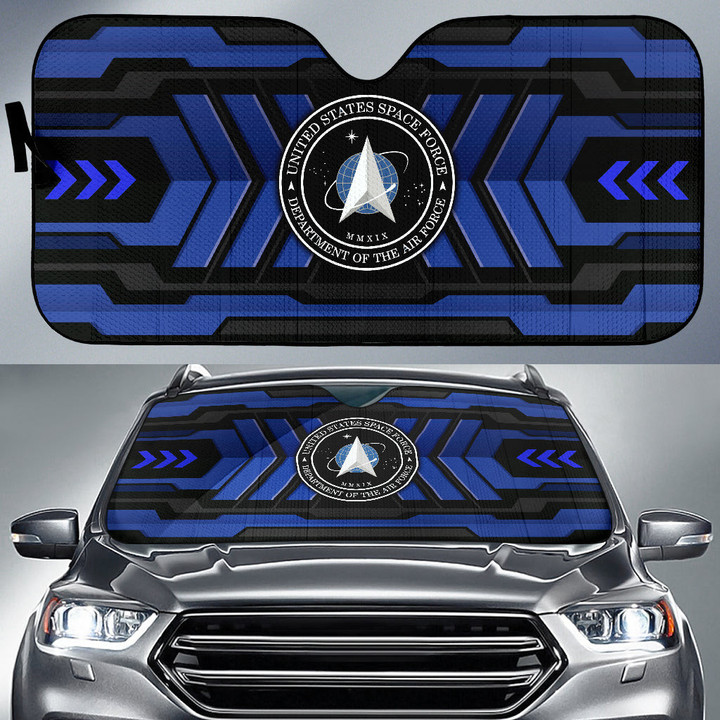 United States Space Force Car Sun Shade US Armed Forces Car Accessories Custom For Fans AA22112303