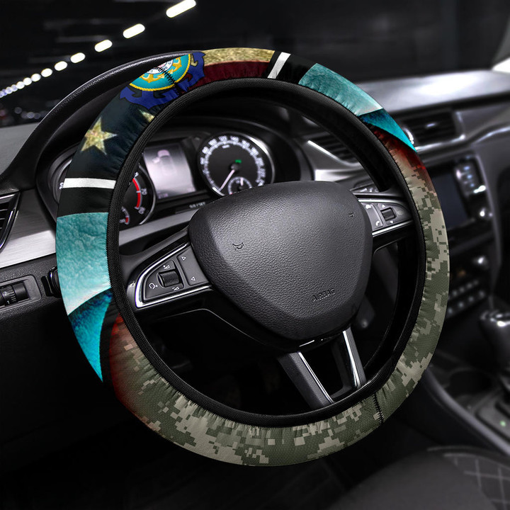 United States Coast Guard Steering Wheel Cover NFL Car Accessories Custom For Fans AA22112101