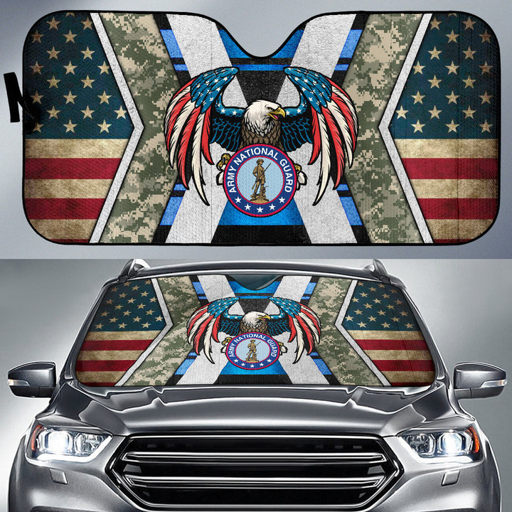National Guard Of The United States Car Sun Shade US Armed Forces Car Accessories Custom For Fans AA22112804