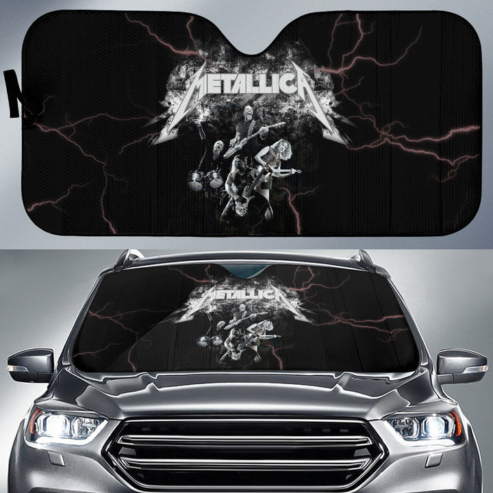 Metallica Band Car Sun Shade Heavy Metal Band Car Accessories Custom For Fans AA22113004