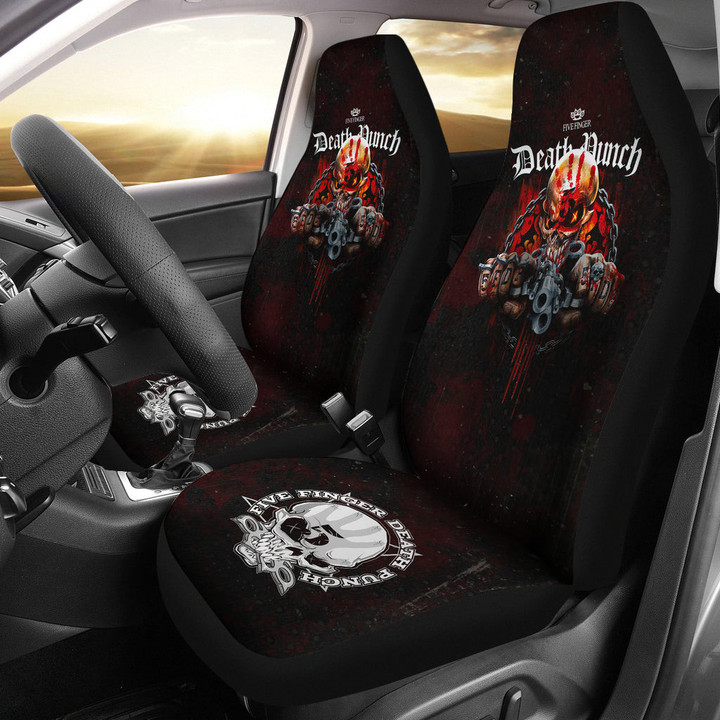 Five Finger Death Punch FFDP Heavy Metal Band Car Seat Covers Music Band Car Accessories Custom For Fans AA22120901