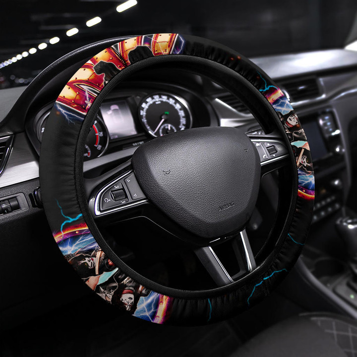 Kiss Rock Band Steering Wheel Cover Music Band Car Accessories Custom For Fans AA22120804