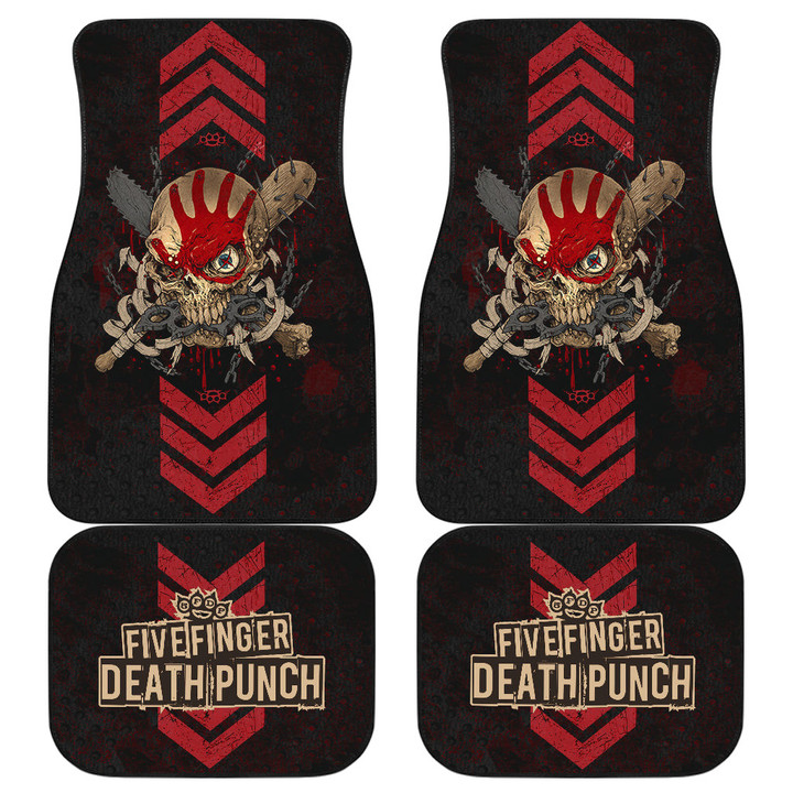 Five Finger Death Punch FFDP Heavy Metal Band Car Floor Mats Music Band Car Accessories Custom For Fans AA22120904