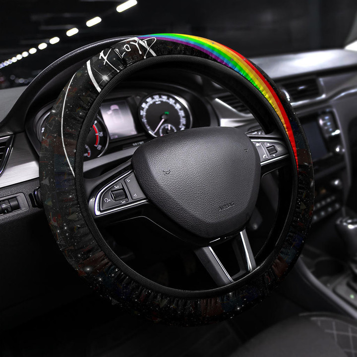 Pink Floyd Progressive Rock Band Steering Wheel Cover Music Band Car Accessories Custom For Fans AA22121201