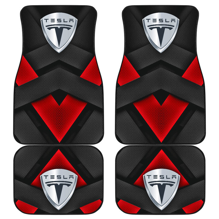 Tesla Symbol Car Floor Mats Automotive Car Accessories Custom For Fans AA22122001