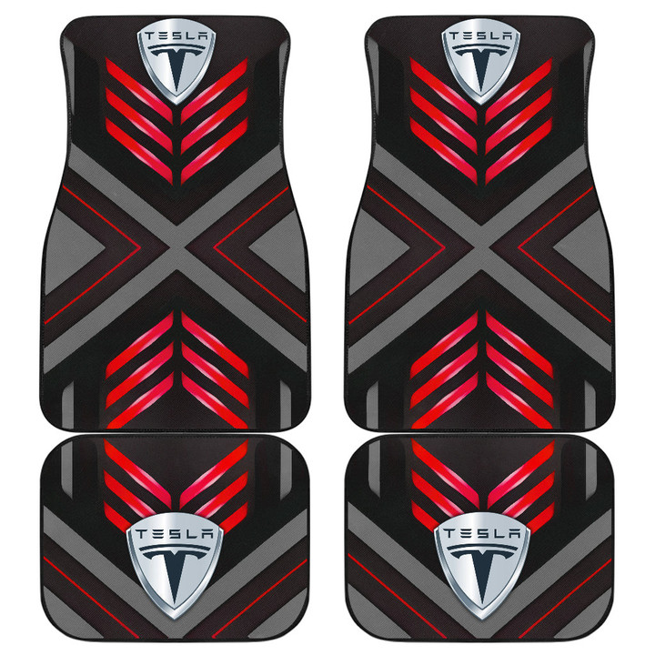 Tesla Symbol Car Floor Mats Automotive Car Accessories Custom For Fans AA22122004