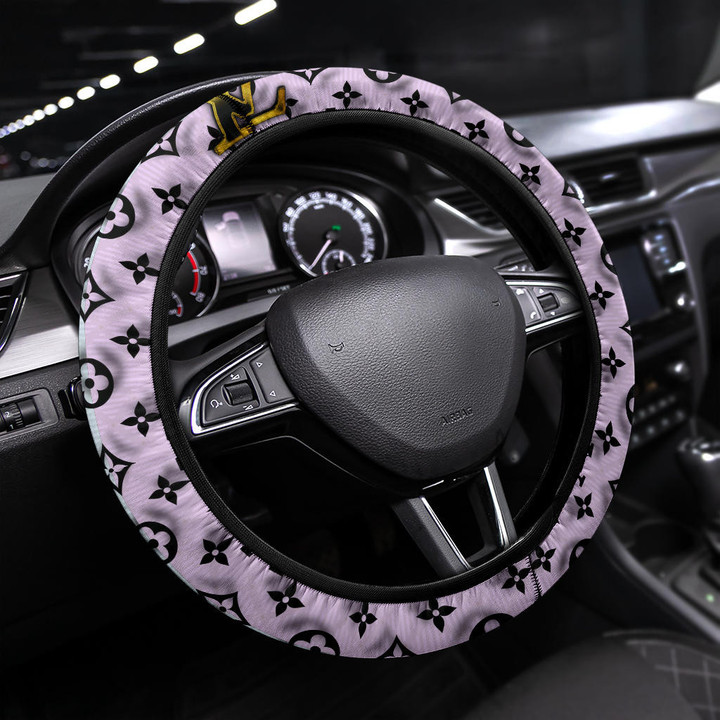 Louis Vuitton LV Symbol Steering Wheel Cover Fashion Car Accessories